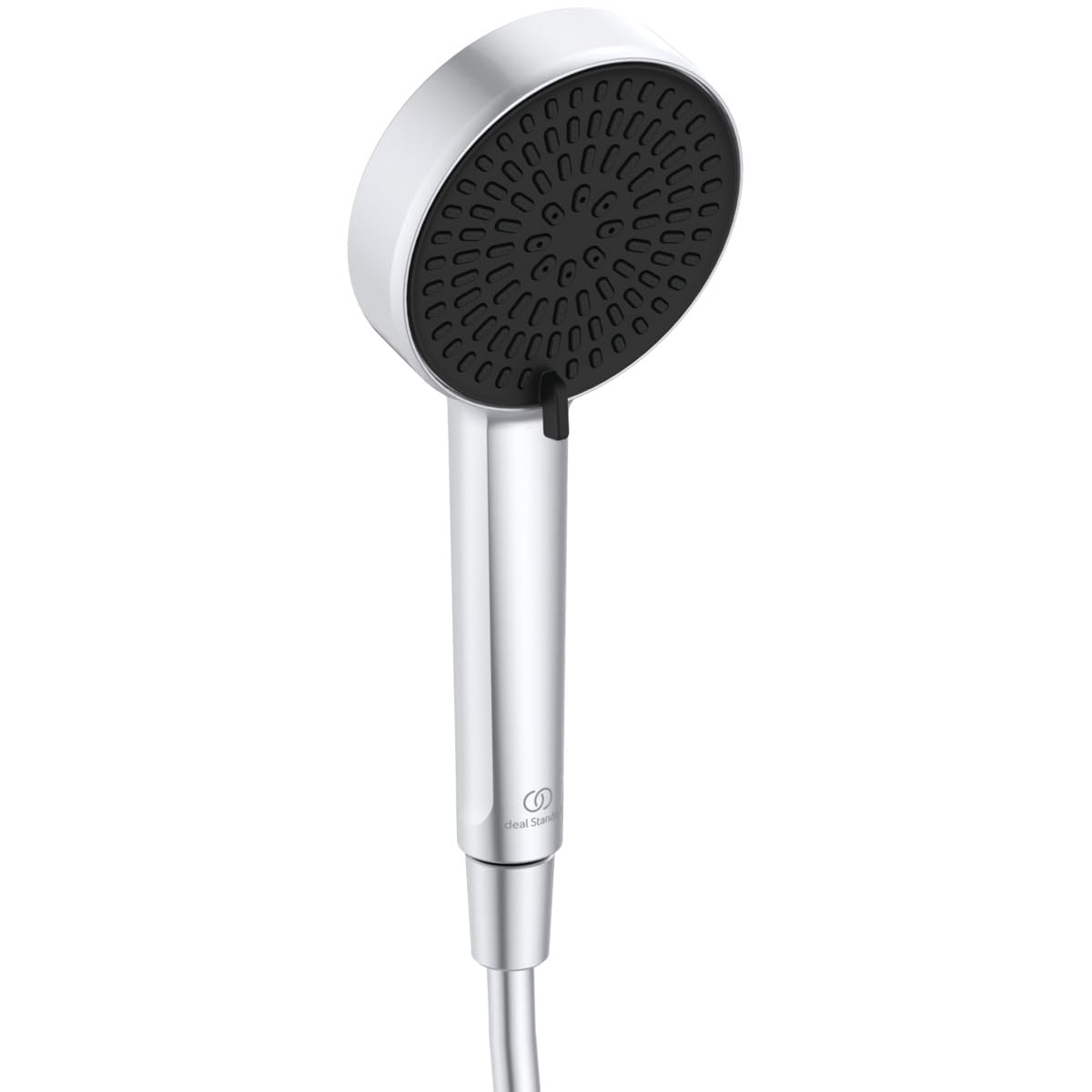 Ideal Standard Idealrain Alu+ Multi Function handspray, with Two Spray Modes Switched by a Rotary Control, Water-Saving Shower Head with EasyClean nozzles – Silver (100x56x232 mm)
