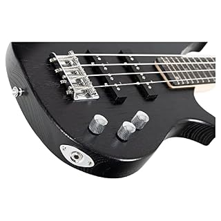 Rocktile TB-4 MBK Traveler guitare basse électrique Matte Black - Les Beatles, Paul McCartney, John Lennon, RIngo Starr, George Harrison Rocktile TB-4 MBK Traveler guitare basse électrique Matte Black – Image 4