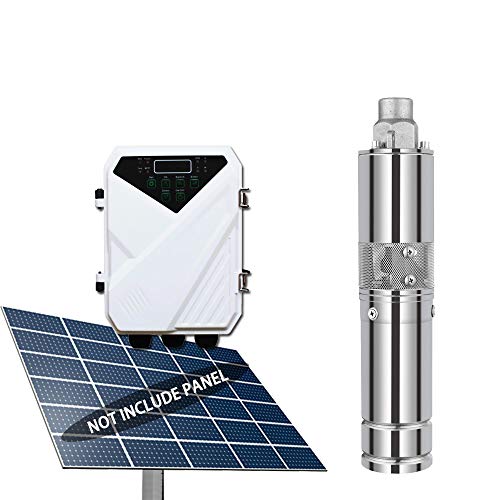 WBS Pump, Deep Well Solar Water Screw Pump, Submersible, 1/4hp, 36V, 5.3GPM, 253' Head, 3" 3DSS1.2-77-36-210