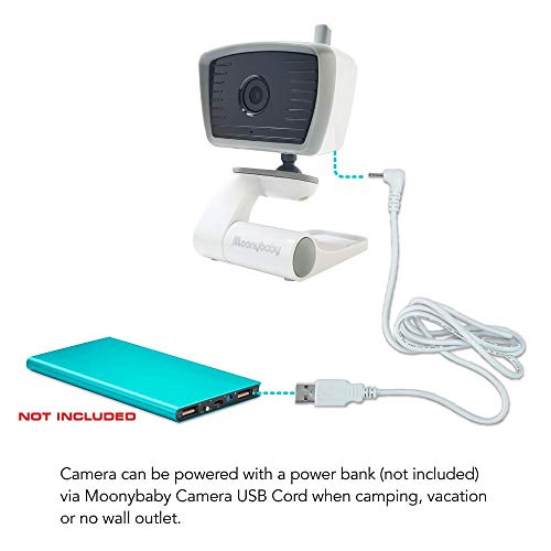 Moonybaby Trust 30 Video Baby Monitor with 2 Cameras, Bonus: 2 USB Power Cords for Cameras, 4.3 Inches Large Screen, Power Saving/Voice Activation, Auto Night Vision, Talk-Back and Long Battery Life