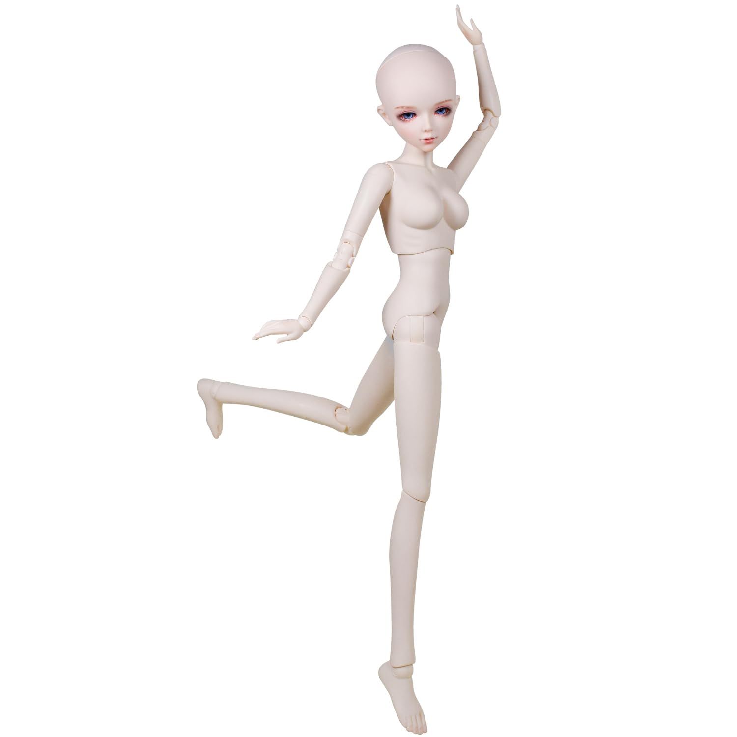 Proudoll 1/3 BJD Doll White Skin Customized Doll Body 60cm 24Inch Hand Painted Movable Ball Jointed SD Dolls PVC DIY (Aure) - Image 3