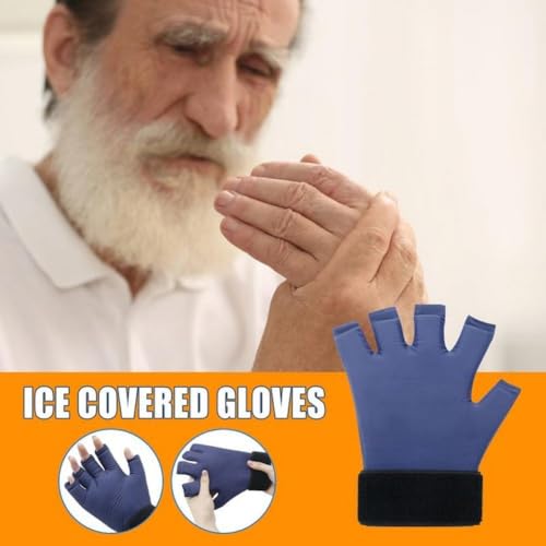 Guante de hielo para dedos y protector de manos de gel ajustable 7