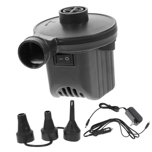 KICHOUSE 1 Set Electric Air Pump for Inflatables Deflation Compact Inflator for Air Mattresses Pools Rafts and More Portable Pump for Camping and Outdoor Use