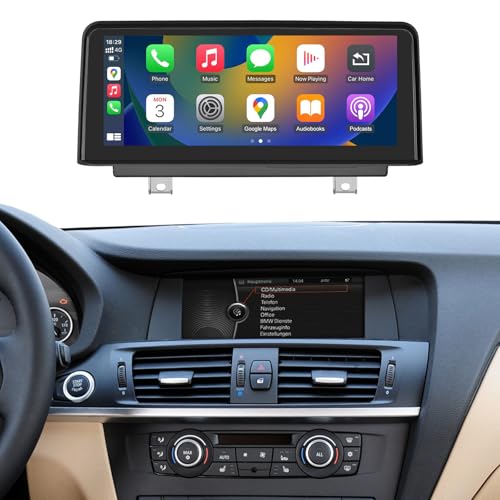 NINETOM 10.25C` ^b`XN[ CX CarPlay AndroidI[g}`fBAJ[WIV[o[ BMW X3 X4V[Y CICVXet F25 / F26 (2011-2012) ɑΉ