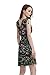 JINHUANSHOW Women's Spring Summer Casual Low-Cut V-Neck Prints Sundresses(Small,Sapphire)