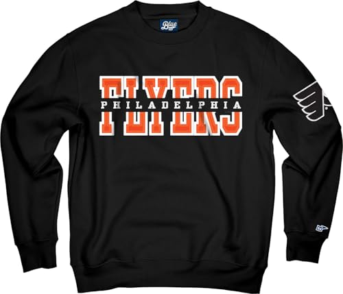 Blue 84 Philadelphia Flyers NHL Officially Licensed Crewneck Sweatshirt Top Level Large Team Color