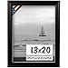 US Art Frames 13x20 Traditional Style Black Thin .75 Inch Wide, Sold Popler Wood, Wall Decor Picture Poster Photo Frame