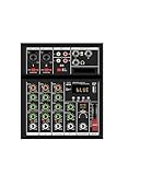 DJ-Controller, 4 kanal MINI Mixer Professionelle Digital Mixer Dj Konsole Mit USB Tragbare Mixer for Live Mischen Singen(Noir)