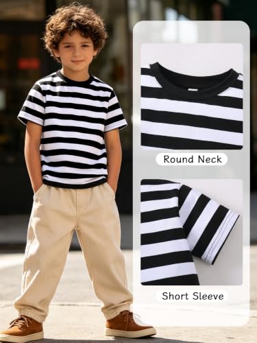 Image of Magic Park 6M-14Y Kid Striped T-Shirt Boys Cotton Tee Basic Top