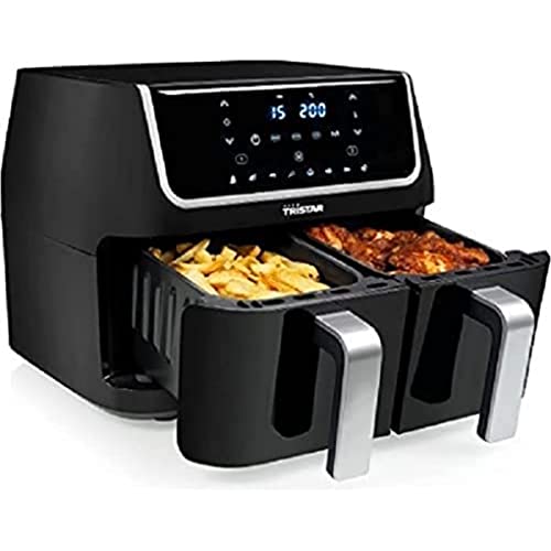 TRISTAR Airfryer FR-6970-2 paniers - 9 L - 2,2 kg de frites - 8 programmes [Classe énergétique A]