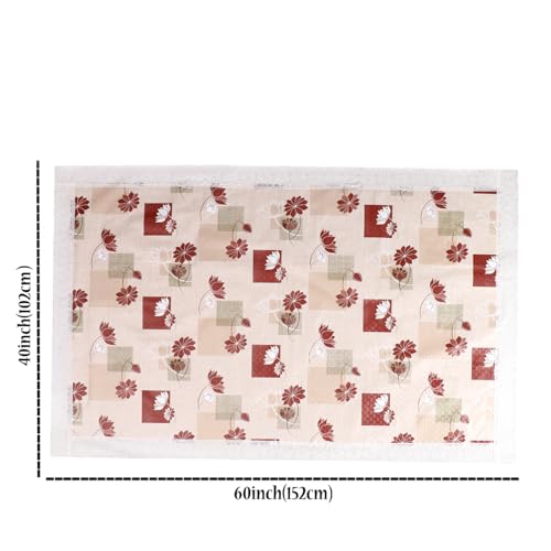 Image of Dakshya Industries PVC Waterproof Center Table Cover 40 x 60 Inch | Rectangle Coffee Table Cover | Spill Proof Oil Resistant Dustproof Heat Resistant Wipe Clean