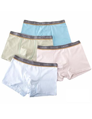 Kiench Teen Boys Underwear Boxer Briefs Cotton Pack of 42