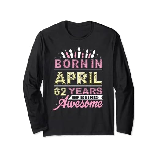 Abril 1958 62 años de edad regalos de cumpleaños para niñas vela Manga Larga
