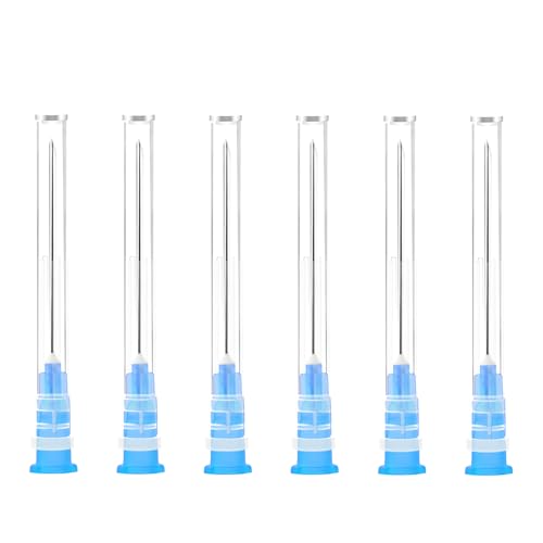 100 Pack Dispensing Accessories Stainless Steel Industrial Pipe for Scientific Labs Measuring and Refilling Individually Wrapped (23G-38mm)