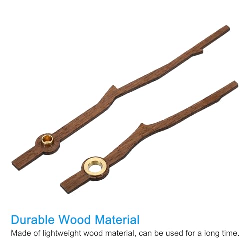 PATIKIL Replacement Clock Hands Kit, 3 Set Wooden Clock Mechanism Movement Wall Clock Hands Parts Replacement for 10 Inch Wall Clock Repair DIY Home Art Decor, G1