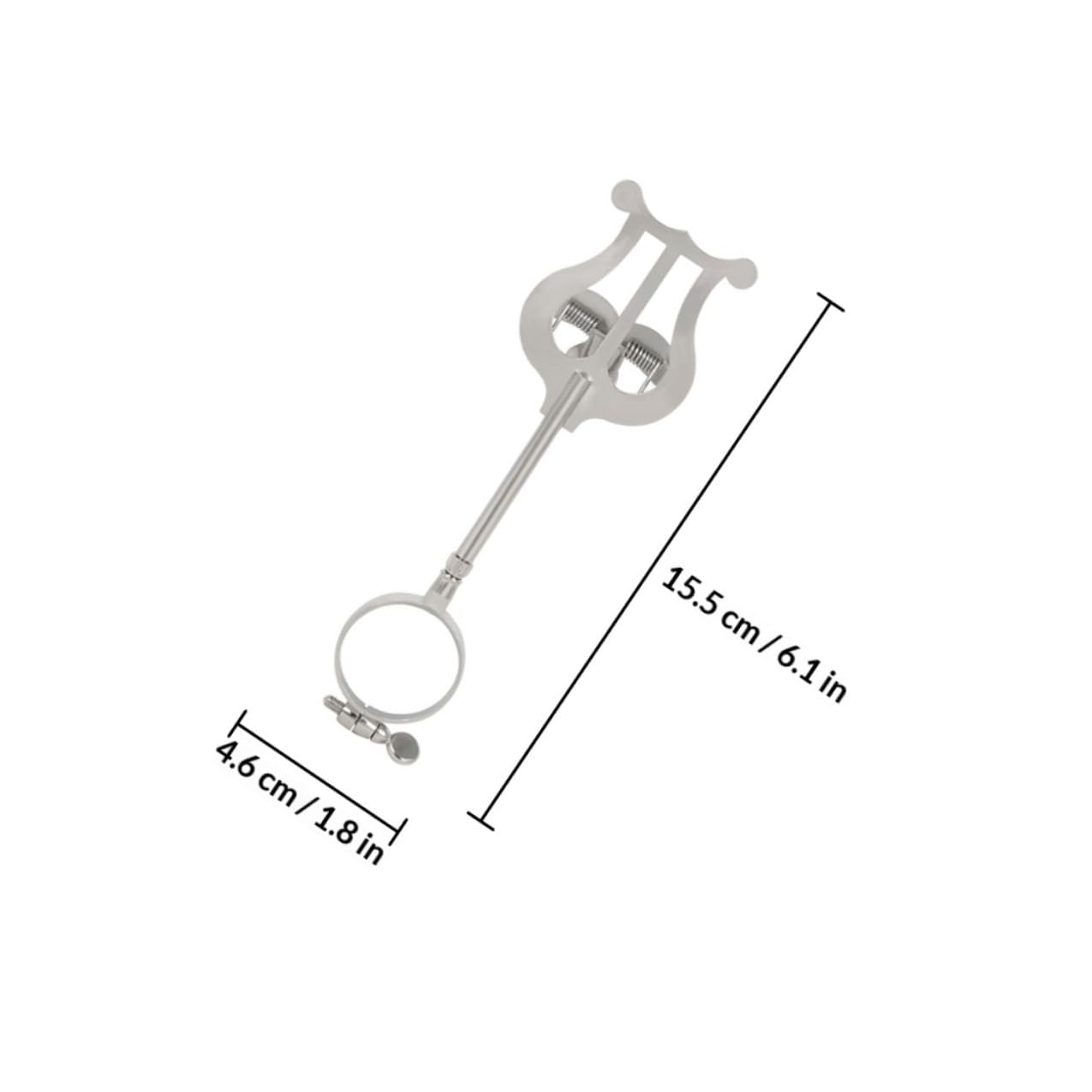 Abaodam Supporto Porta Spartiti per Clarinetto in Ferro Regolabile Leggero e Resistente