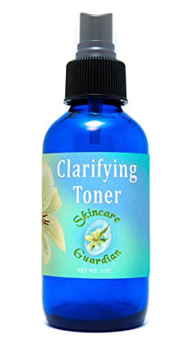 SkinCare Guardian Clarifying Toner- 4 oz Cobalt Glass- Clarificar Secreto Toner de Hidrosol de guardián de Cuidado de la Piel
