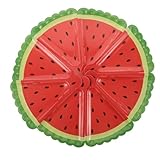 MUCKLILY 16 Stück Wassermelonen Pappteller Dreieckige Einweg Partyteller aus Papier Stapelbar für Picknick und Familienessen