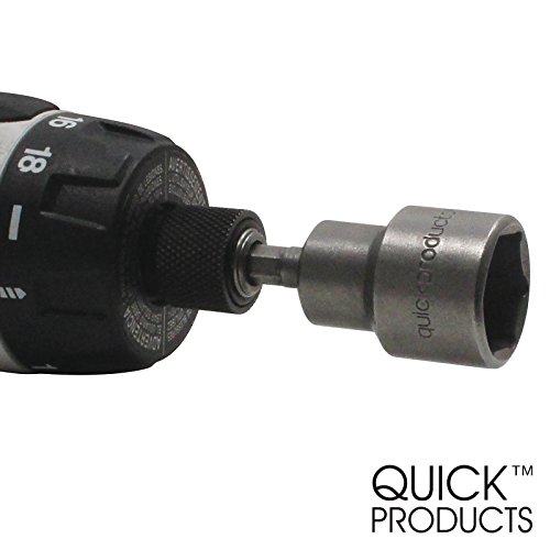 Quick Products Qplsjs Deluxe Quick-Connect Heavy-Duty Scissor Jack Leveling Socket For Power Drill - Each #TOP1