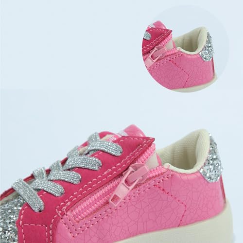 Girls Glitter Shoes Toddler Casual Sneakers Kids Slip On Shoes Non-Slip Sole Footwear Walking Shoes for Infant Todder Girls3