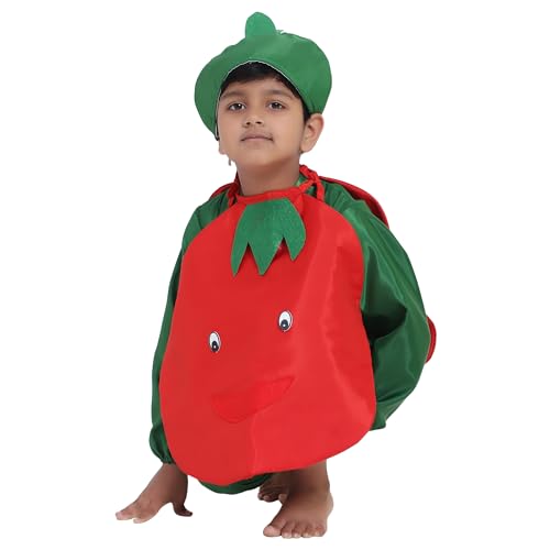Image of Smiley Fruit and Vegetable Jumpsuits for Kids | Halloween Cosplay Annual Function Costume Outfit for Boys and Girls