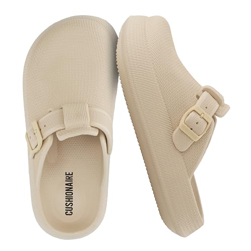 CUSHIONAIRE Fable Platform Clog - Khaki