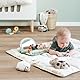 Done by Deer Tummy time Activity Spiegel Tiny Farm - Bauchlage Spielzeug Baby mit Bunte Elemente und verspielte Kontraste - Baby Spiegel für spielerische Entwicklung ab 3 Monate