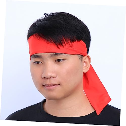 Yardwe 3 Pecas red comfort Faixa de cabeça para vôlei headband esportiva testeira esportiva Esportes