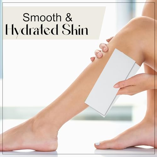 Image of GLUN 140 Piece Hair Removal Wax Strips, Nonwoven White Strips for Smooth Hair-Free Skin, Gentle & Effective Body and Facial Hair Removal for Women & Men
