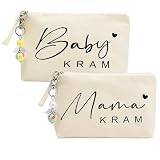 Mailfull 2 bolsas de regalo para futuras madres, mamá, bebé, bolsa con cremallera para embarazadas, baby shower y madres embarazadas