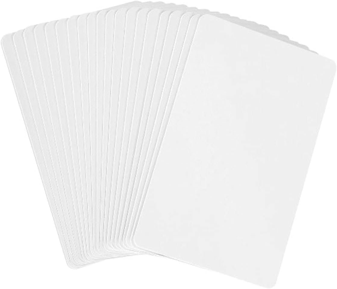 100pcs/lot Tarjeta de RFID 13,56 MHz MF S50 Tarjeta de Proximidad IC Smart Etiqueta 0,8 mm de Grosor para Control de Acceso Sistema ISO14443 A, Blanco
