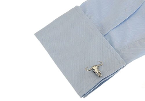 Mancuernillas MRCUFF Bull Longhorn Steer en caja regalo miniatura 3