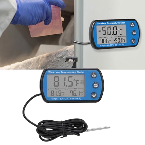 Termómetro de refrigerador con alarma sonora y pantalla digital Hidyliu 2