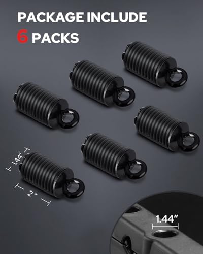 Ancrages d'arrimage VTT robustes 2,5 cm finition noire mate - 7