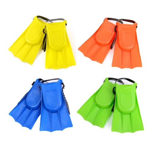 JoyousMall Aletas de natación ajustables para niños, antideslizantes, cómodas, para buceo, equipo de natación, zapatos de rana, aletas de buceo, equipo de natación