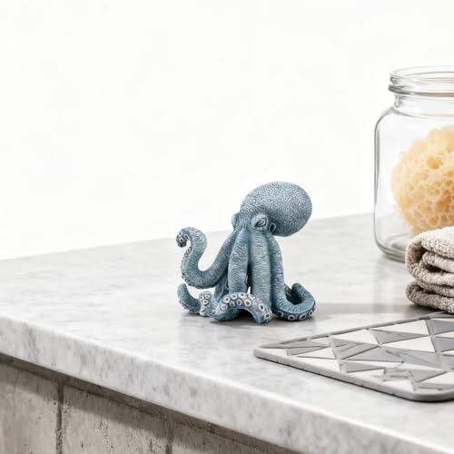 Estatua de Pulpo Decorativa de Resina 6.1 in miniatura 7