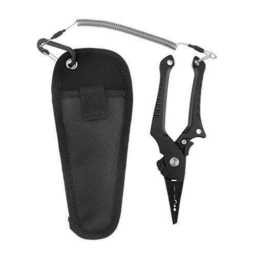 Tongina Alicates de Pesca Liga de alumínio Leve Equipamento de Pesca Alicates Cortadores de Trança,