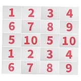 Cabilock 10 pièces Dossards Numérotés Réutilisables Résistants Aux Intempéries pour ...