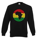  Urban Backwoods Rasta Africa Circle Sweatshirt Pullover Sweater Pull Noir Taille XL