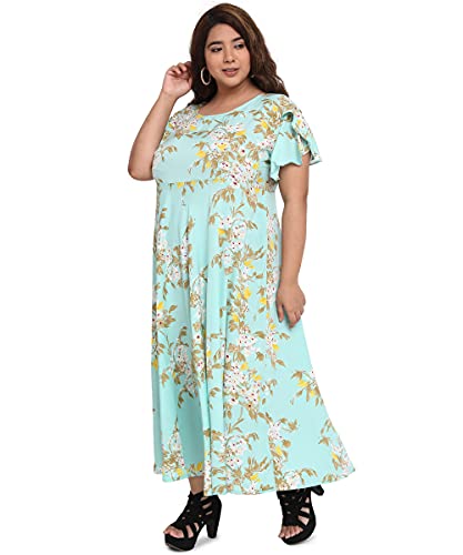 Image of OOMPH! Women's Western & Fusion wear Crepe A-Line Maxi Dress - mdfoil