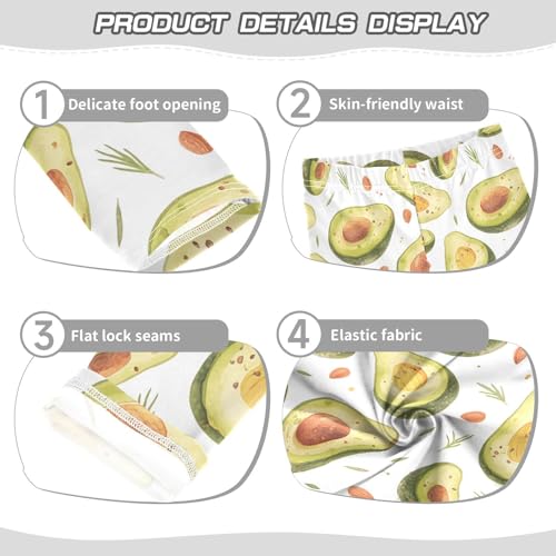 Funny Avocado Kids Baby Girls Basic Leggings Stretchy Full Length Dance Pants Sports3