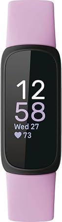 Fitbit Inspire 3 Health & Fitness Tracker with Stress Management, Workout Intensity, Sleep Tracking, 24/7 Heart Rate - 3-Month Google Health Premium Membership Included - Lilac Bliss/Black