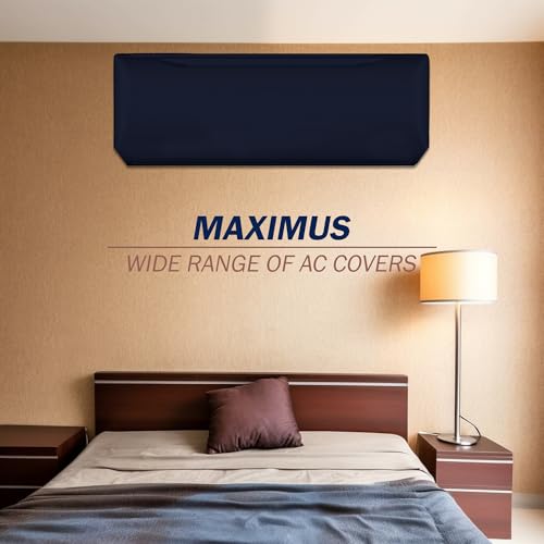 Image of Solid Split AC Cover for 1.5 Ton Indoor - Dustproof & Water Resistant Protection (N.Blue)