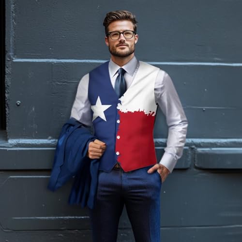 Men's Formal Suit Vest V Neck Button Down Waistcoat Adjust Waist Sleeveless Jacket Plus Size Western Dress Vests4