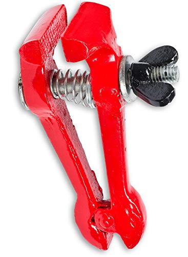 Oscar Hand Held Vise Jewelry Making Heavy-Duty Jaw Tool Vice 100mm Precision Red, Iron 1 Pc Only 1