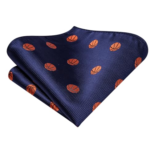 Image of Hi-Tie Men's Tie Sets Silk Paisley Striped Necktie Pocket Square Cuff-links Sets Wedding Business Holiday