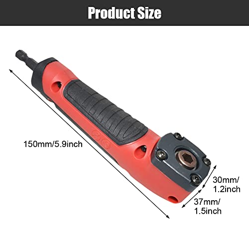 Kit adaptateur de douille de tournevis à angle droit avec forets pour visseuse