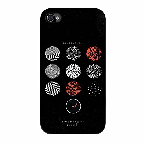Veinte One Pilotos Blurryface iPhone 4 Funda/iPhone 4S Funda de plástico (Negro)