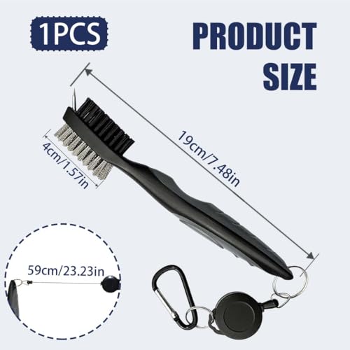 Brosse 2-en-1 pour clubs de golf