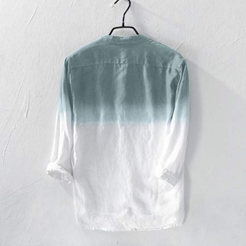 FNKDOR Primavera ed Estate Uomo Casuale Camicia